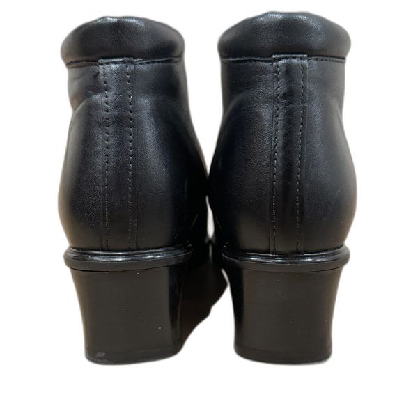 Blondo 40 Waterproof Black Ankle Boot Zip-Up Heel - Women's Size 37 - Picture 3 of 8